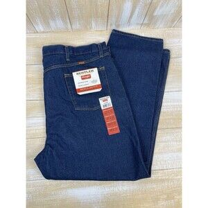 NWT Wrangler Rustler Regular Fit Heavyweight Denim Mens Jeans Size 48x30